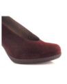 Giko, 40264, zapato afelpado burdeos de mujer