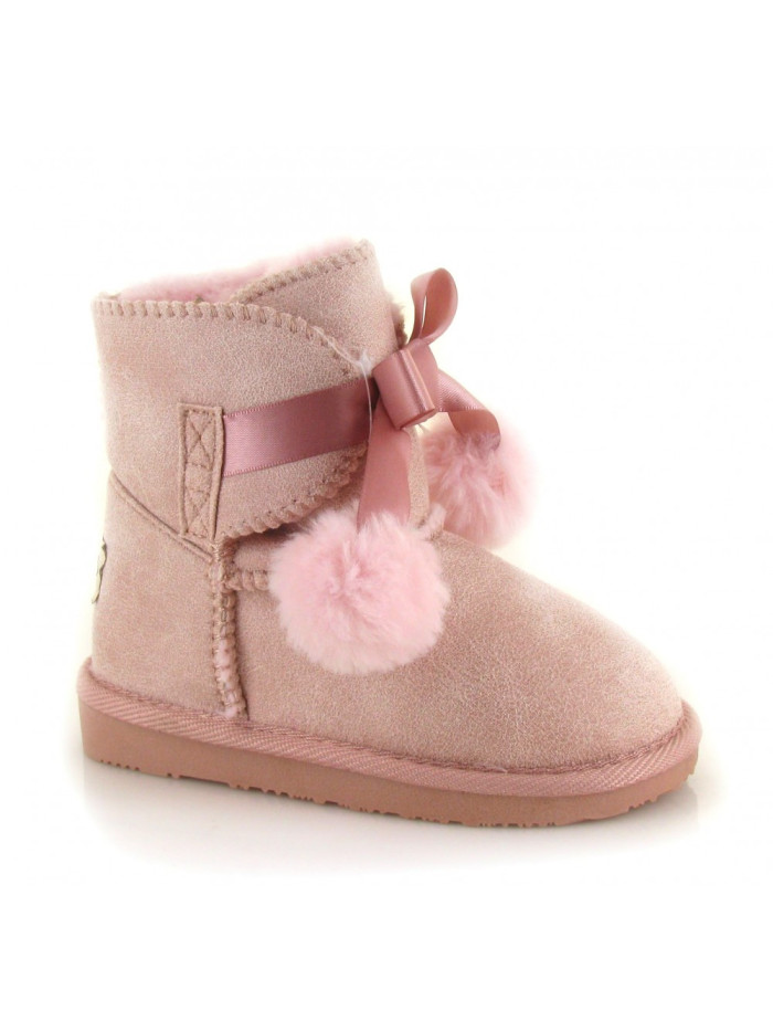 Conguitos, 14040, botin pelo rosa de niña