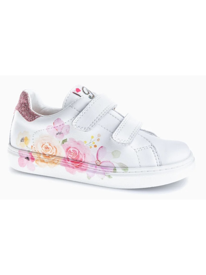 Pablosky, 201808, deportivo velcro blanco flores