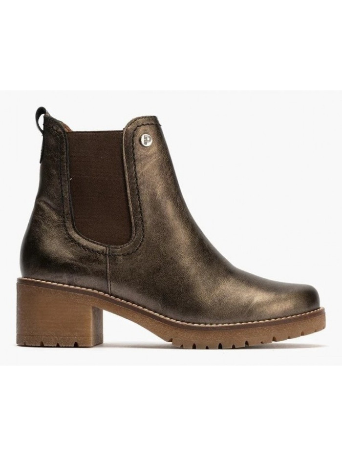 Pitillos, 20027, botin cremallera-elastico bronce