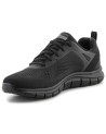 Skechers, track broader, deportivo blucher negro