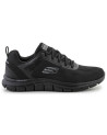 Skechers, track broader, deportivo blucher negro