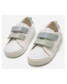 Mtng, free baby, deportivo velcro blanco-celeste