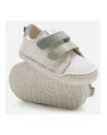 Mtng, free baby, deportivo velcro blanco-celeste