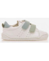 Mtng, free baby, deportivo velcro blanco-celeste