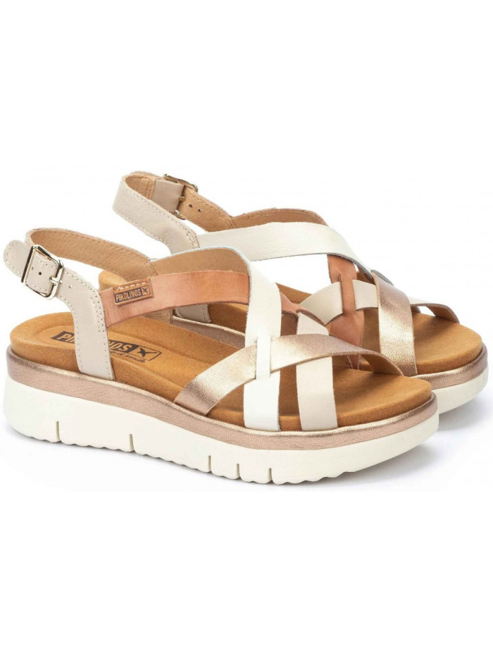 Pikolinos, palma, sandalia marfil