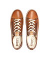 Blucher brandy con cremallera lateral de mujer