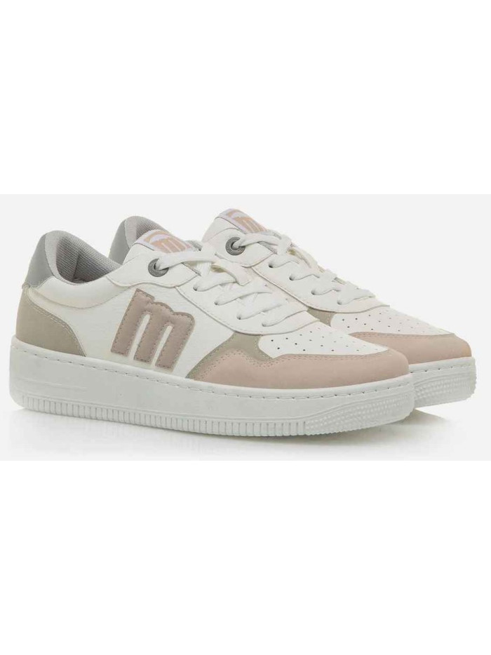 Deportivo Mustang blanco con detalles nude