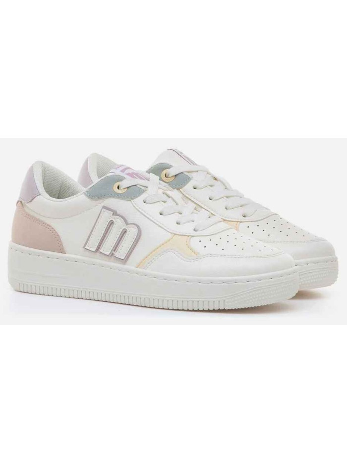 Deportivo blanco de mujer con detalles pastel