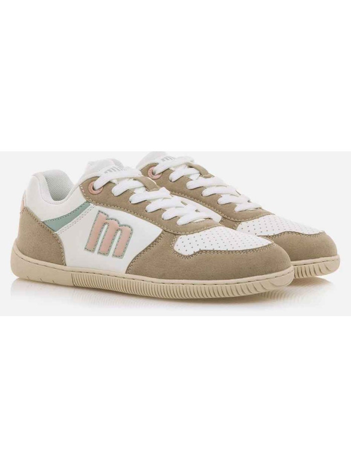 Deportivo modelo Free Aria blanco y beige para mujer