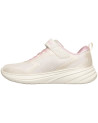 Deportivo Skechers blanco con detalles rosas para niña