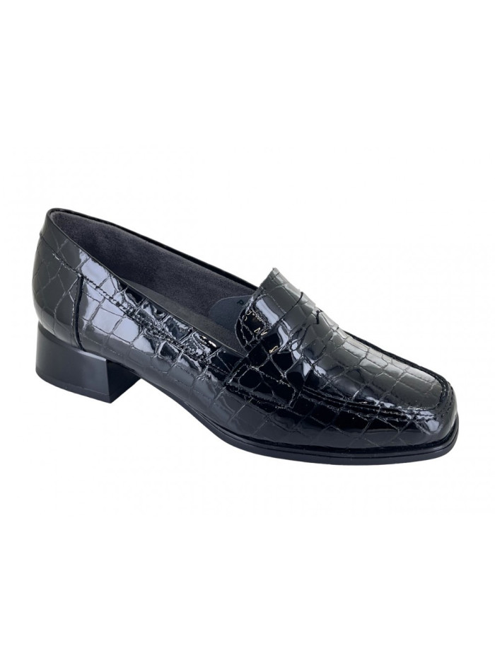 Pitillos, 5423, mocasin negro de mujer