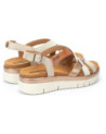 Pikolinos, palma w40-0650c1, sandalia marfil-dorado de mujer
